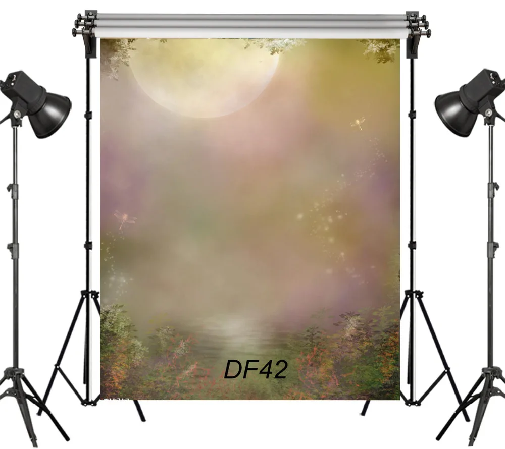 

LB Vinyl Colorful Foggy Forest Dreamy Blurry 5X7FT Children Studio Backdrop Photography Photo Props Photographic Background