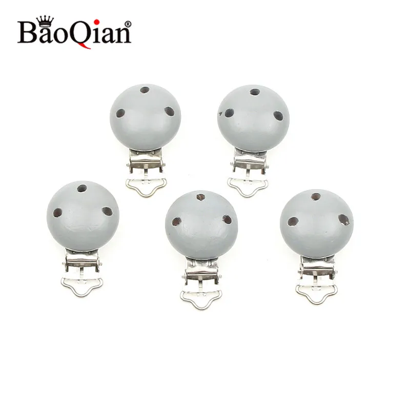 5 шт. деревянные металлические детские соски зажимы для держателей круглые