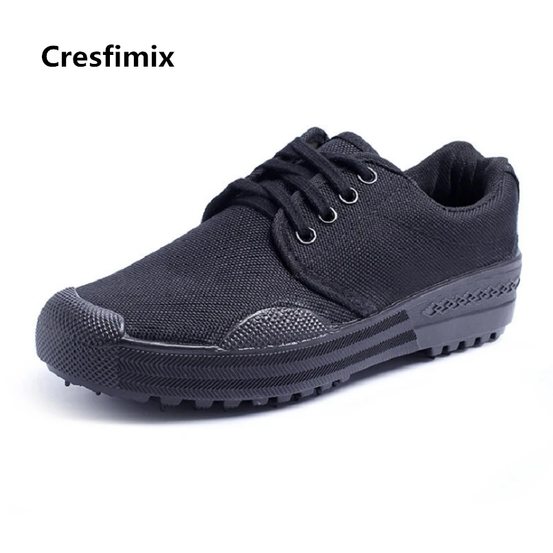 Cresfimix Мужская модная удобная парусиновая обувь на шнуровке мужская прочная