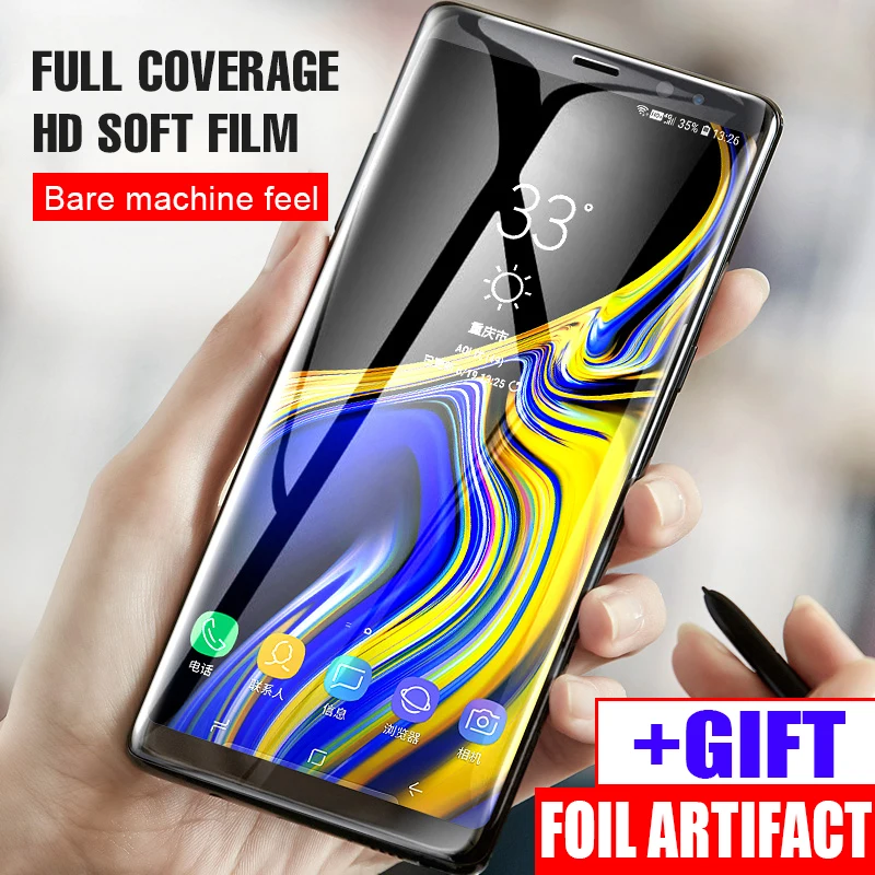 Полное покрытие мягкая Гидрогелевая Защитная пленка для samsung Galaxy S8 S9 PLus Note 8 9 S6 S7 EDGE защитная пленка(не стекло