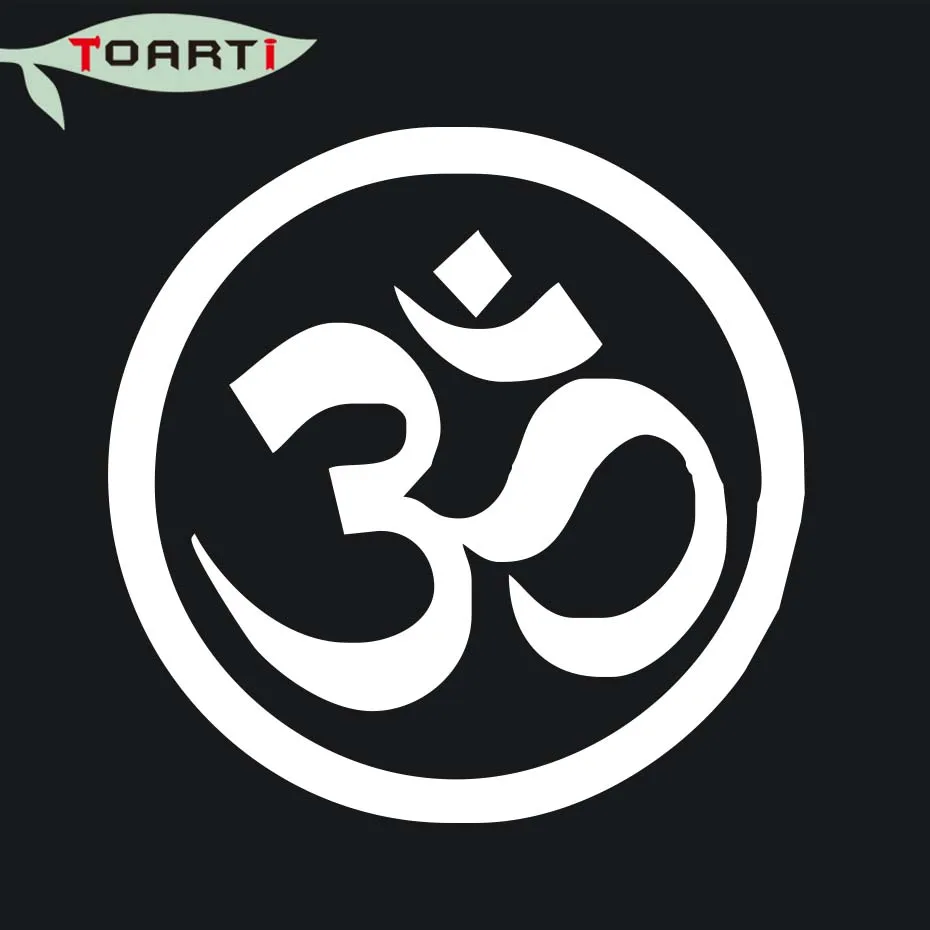 15.3*15.3 CM Om Symbol Vinyl Car Sticker For Window Laptop Decoration Yoga Buddhism Spiritual Decal Styling | Автомобили и