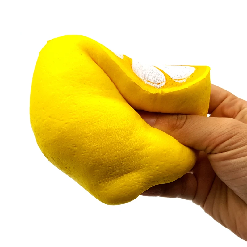 Kawaii Jumbo мягкими розовый желтый лимон супер замедлить рост фрукты талисманы Squeeze