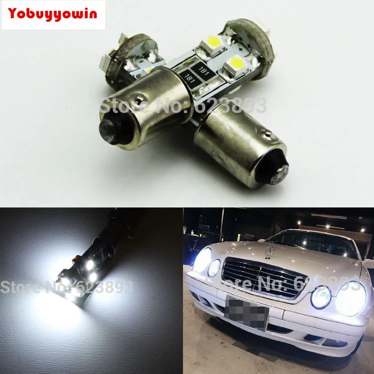 Светодиодные Автомобильные парковочные лампы 4 шт./лот BA9S h6w 6000k для Mercedes W210 E55 AMG|lot