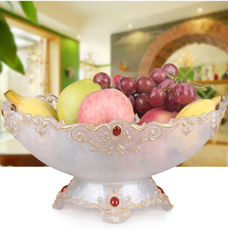 European household living room fruit plate creative resin dried fruit snacks storage bowl fashion home decor ornaments mx6271136