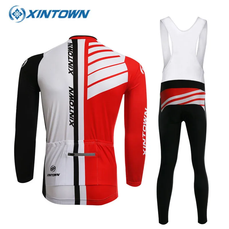 XINTOWN Зима Тепловой Велоспорт Джерси С Длинным Рукавом Мужчины Ropa Ciclismo Майо/Pro Team Mtb