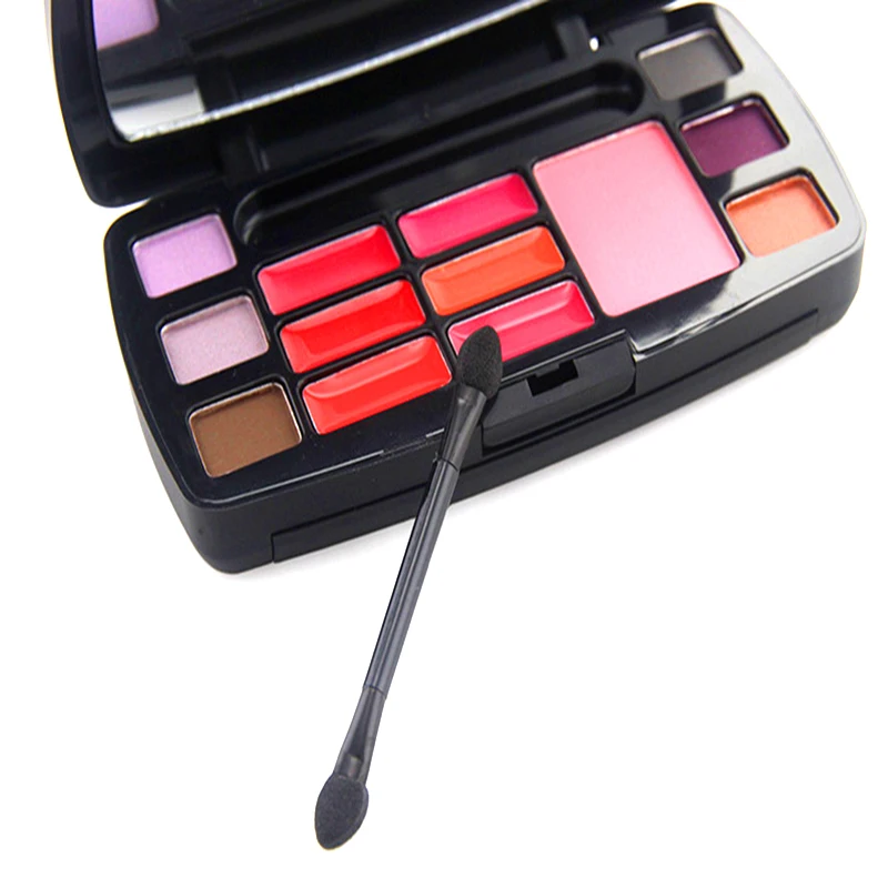 Блеск для губ Румяна Косметическая пудра Сияющий Тени век Комбинации
