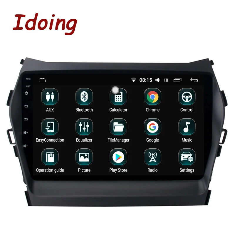 Автомагнитола Idoing 9 дюймов 4 Гб + 64 ГБ 2.5D IPS Восьмиядерный процессор Android 8 0 подходит