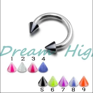 

HENGKE Free Shipping BCR Eyebrow Ring UV Acrylic Ball Eyebrow Piercing Fancy Body Jewelry 100% Guaranteed Promotional Product