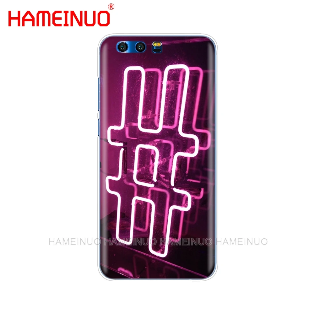 HAMEINUO чехол для телефона с неоновым рисунком Huawei Honor 10 V10 4A 5A 6A 7A 6C 6X 7X 8 9 LITE|Бамперы| |