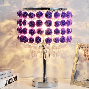 Modern crystal decorative table lamp European fashion creative wedding gifts creative crystal lamp