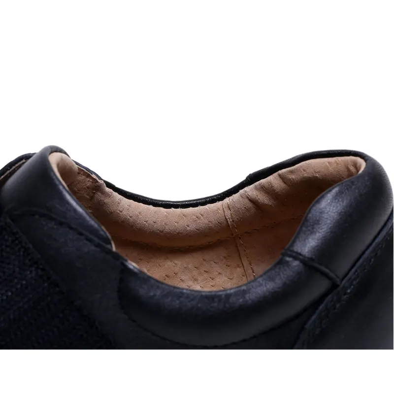 KALUPAO/детская кожаная школьная обувь красивые модельные туфли для мальчиков