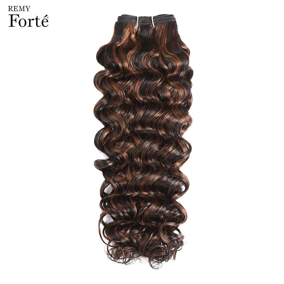 Волосы Remy Forte для наращивания, спиральные волнистые пряди, натуральные волосы P1B/33 P1B/33 115 г, бразильские волнистые пряди для волос от производителя