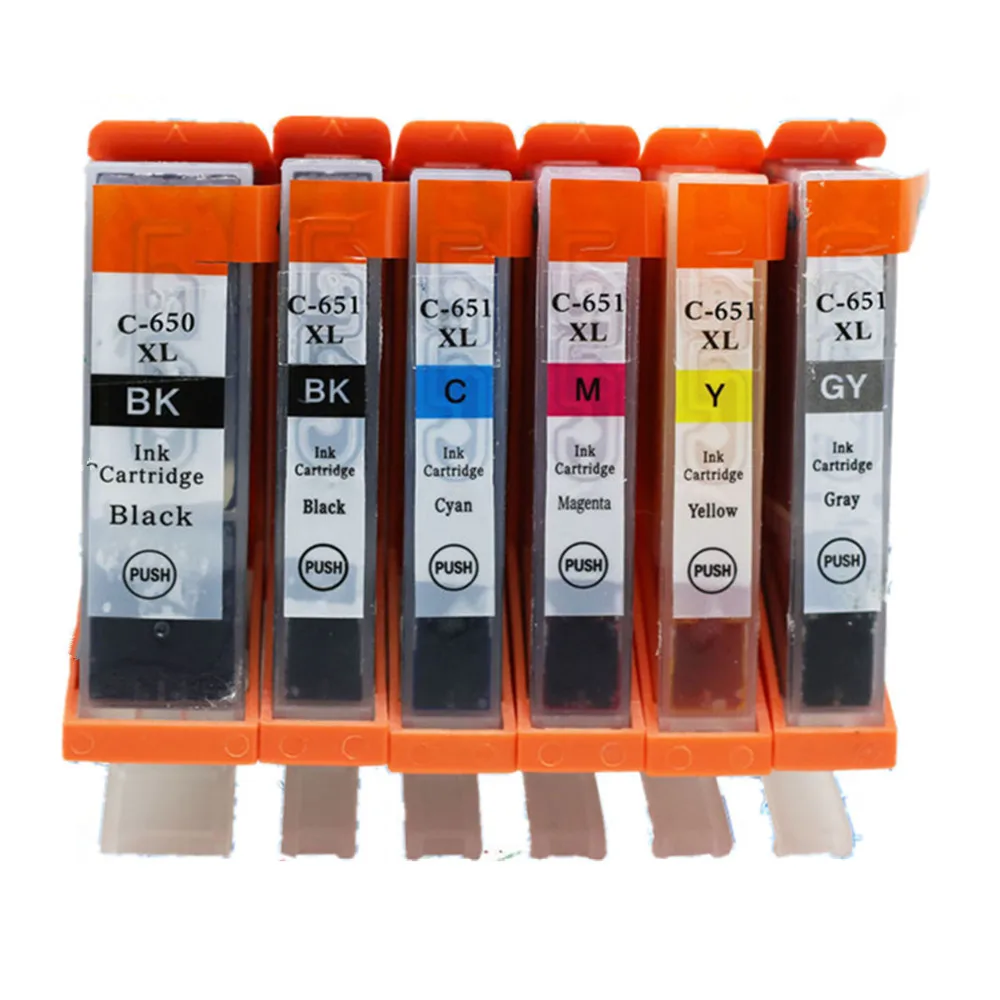 Сменные картриджи с чернилами для Canon Pixma MG5560 MG6460 MX926 MX726 PGI 650 650XL 650BK MX726|Чернильные