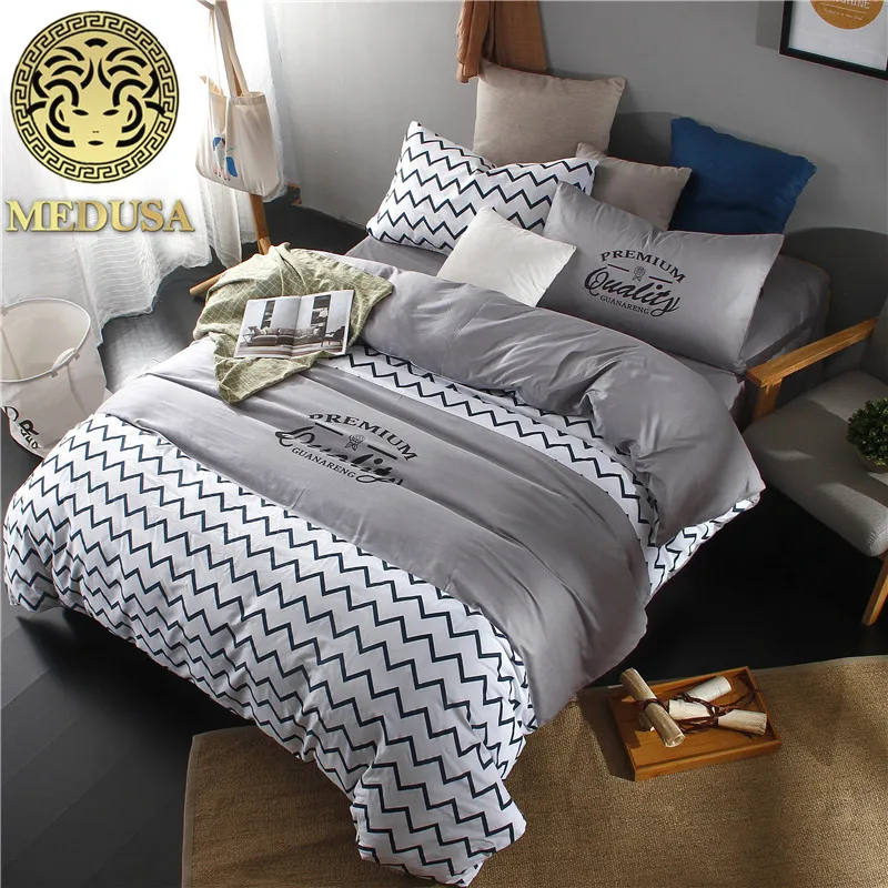 Медуза Бохо тонкий хлопок шеврон постельные принадлежности пододеяльник