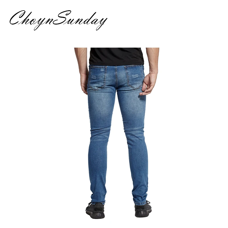 ChoynSunday 2018 новые трендовые локомотивы мужские джинсы кожаные Складки Звезда