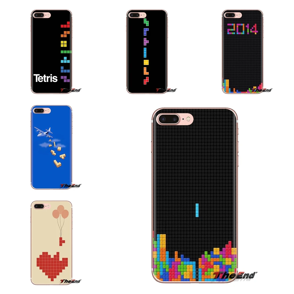 For Xiaomi Mi4 Mi5 Mi5S Mi6 Mi A1 A2 5X 6X 8 9 Lite SE Pro Max Mix 2 3 2S Tetris tetromino Game Boy Art Silicone Shell Covers |