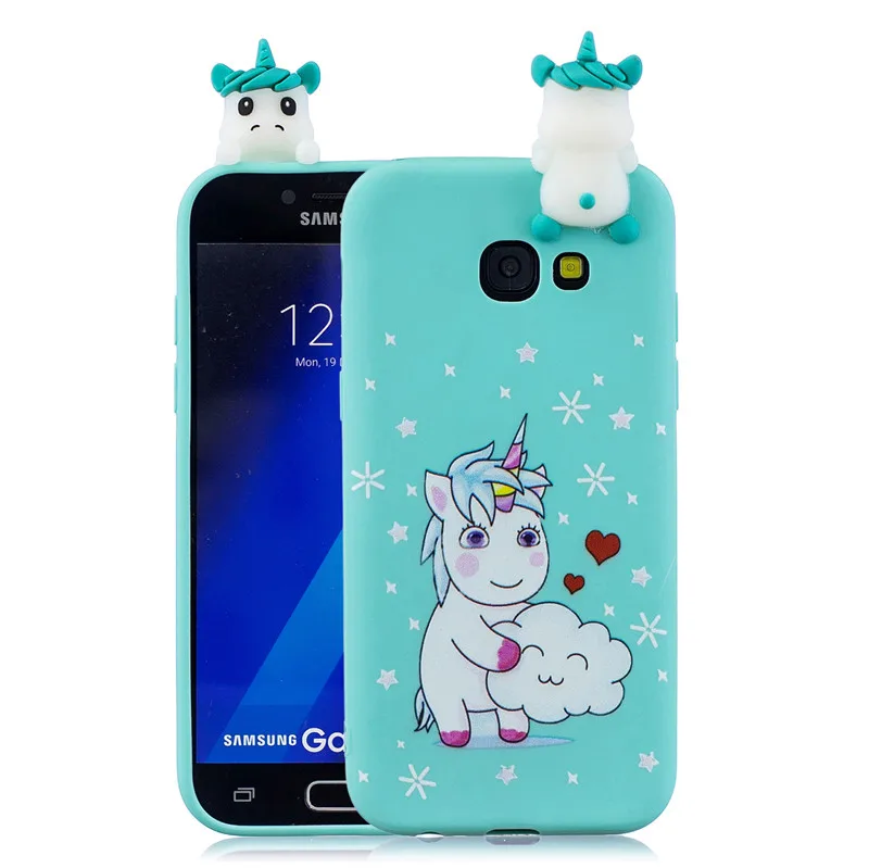 Мягкий Силиконовый ТПУ чехол 3D для Samsung A5 2017 с милым рисунком из мультфильма J3 J5 J7