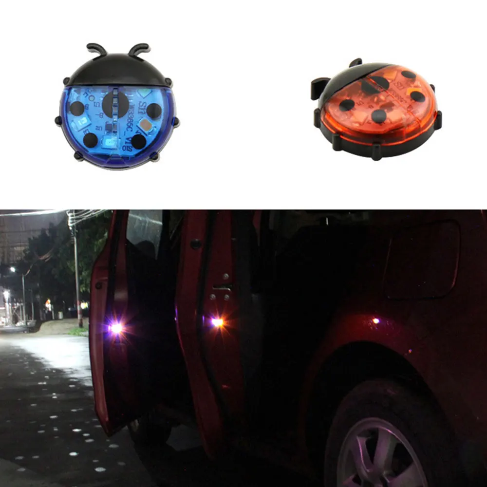 Автомобильные 2 шт. магнитные предупреждающие огни на присоске цветные дверная
