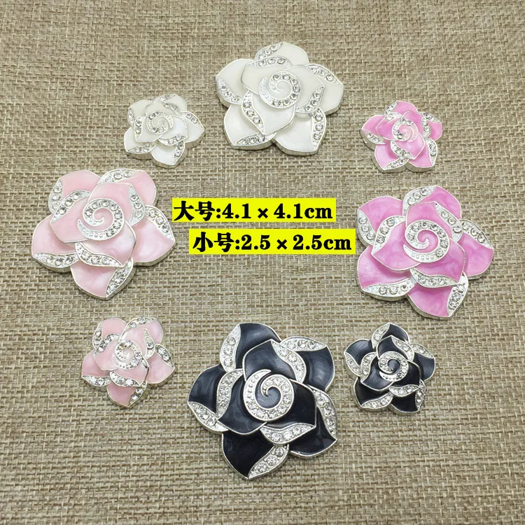 2018 new 50PCS camellia mobile phone shell beauty diy jewelry alloy accessories headdress rhinestone small daisy material | Дом и сад