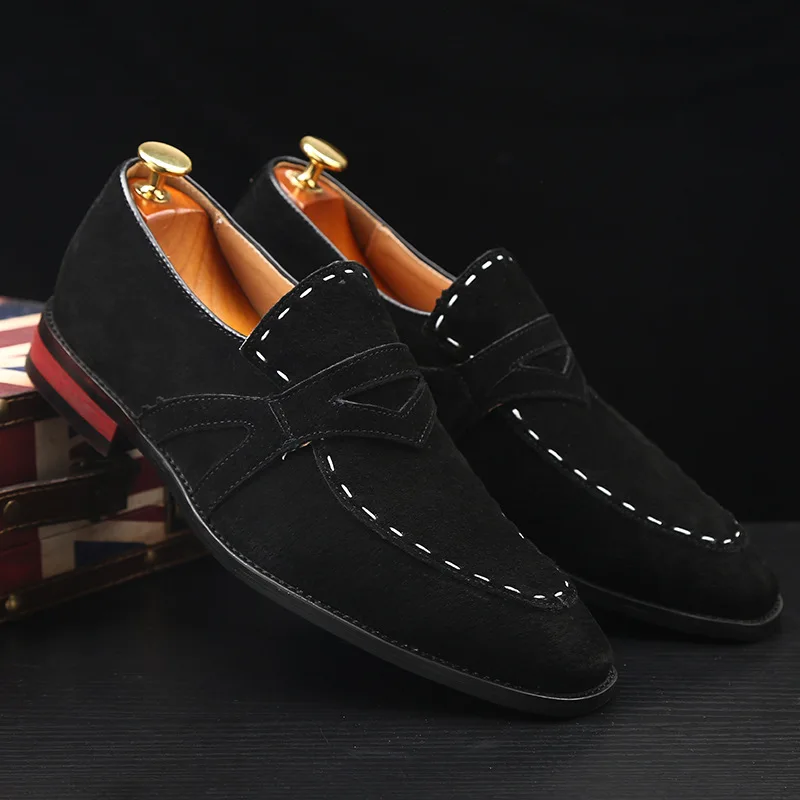 NEW Men Suede Loafers Comfortable Flat Casual Shoes Breathable Slip-On Soft Leather Driving Moccasins | Обувь