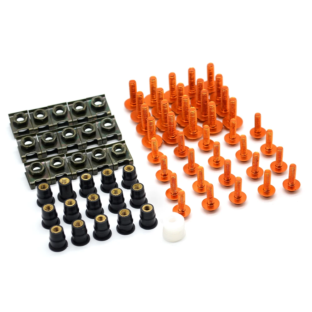 

Universal Motorcycle Accessories Aluminum Windscreen Fairing Bolts Nuts Screws for yamaha honda suzuki ducati bmw kawasaki