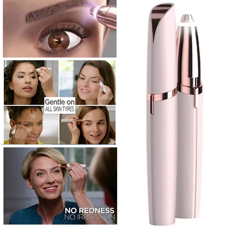 Electric Face Eyebrow Hair Remover Epilator Mini Shaver Razor Instant Painless Portable Shaving Trimmer | Красота и здоровье