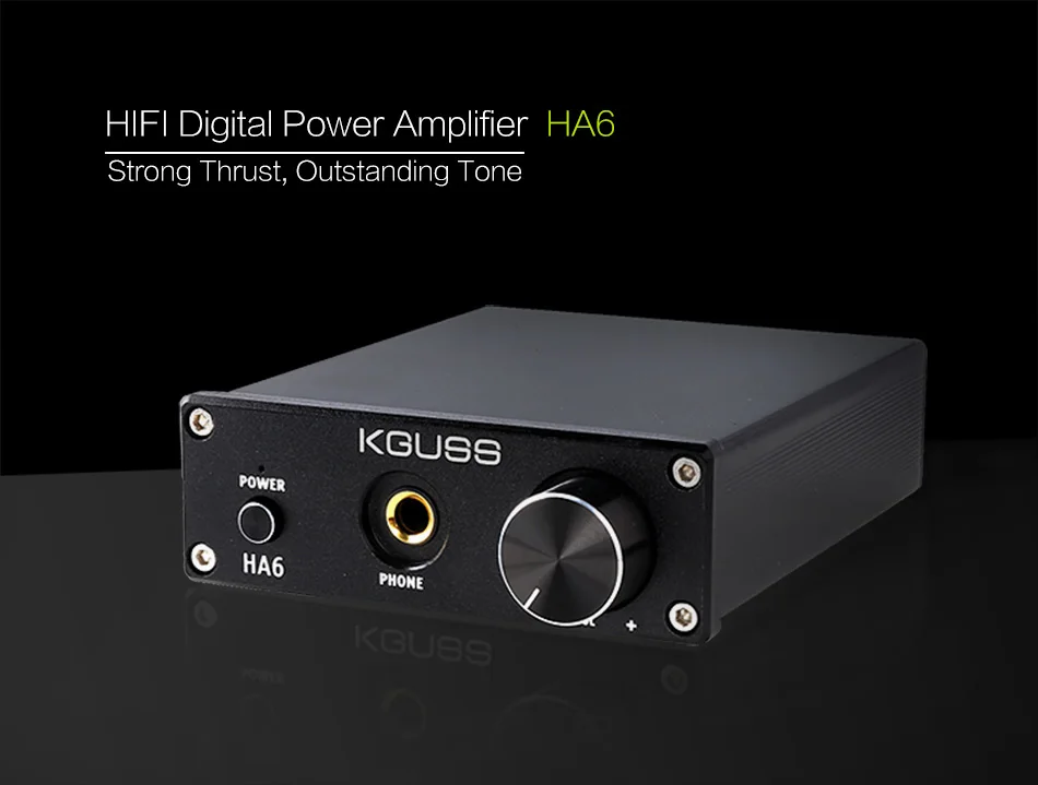 KGUSS HA6 чип TPA3116D2 HIFI стерео Настольный небольшой высокой мощности Цифровой усилитель для наушников
