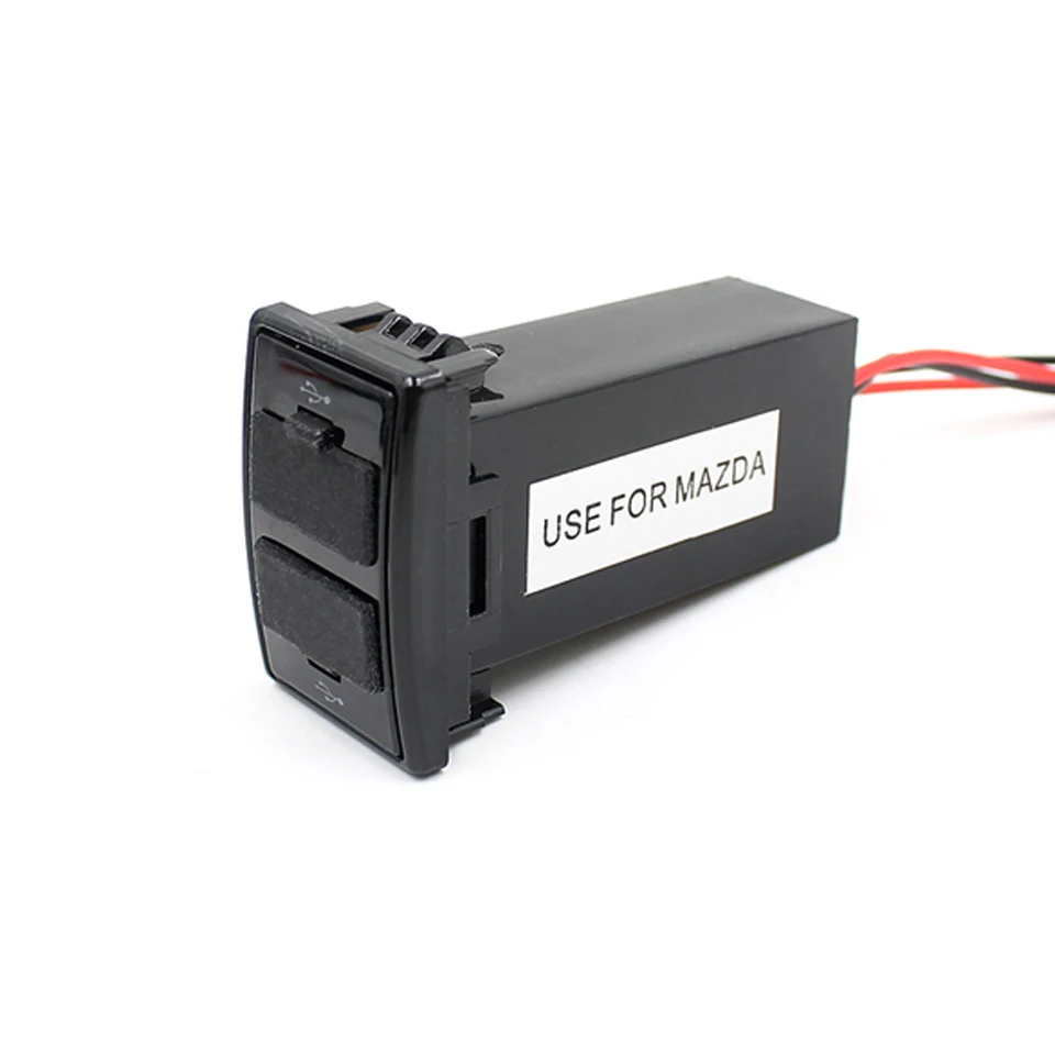 Автомобильное зарядное устройство с двумя usb разъемами адаптер 5 В крепление на