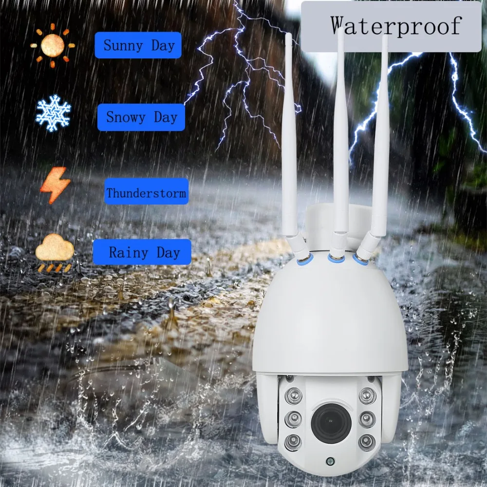 60 Вт солнечная панель питания ip-камера Wifi 1080P HD 3g 4G SIM карта PTZ Солнечная камера для улицы 5X оптический Купол CCTV видео камера безопасности