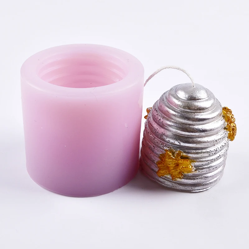 Силиконовая форма для изготовления мыла Nicole прессформа в форме 3D Bee Nest полимерная