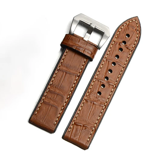Light brown 2 BEAFIRY кожаный+ Силиконовый ремешок для часов 20 мм 22 мм 24 мм 26 мм винтажный бамбуковый ремешок Браслеты темно-коричневый светильник коричневый - Цвет ремешка: Light brown 2