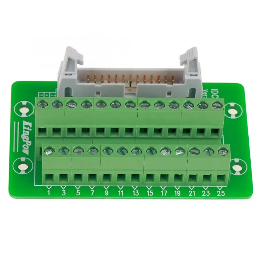 Терминалы Breakout Board IDC26P din-рейка 26Pin 5 мм Монтажный интерфейсный модуль клеммные блоки модуль мужской Breakout Board
