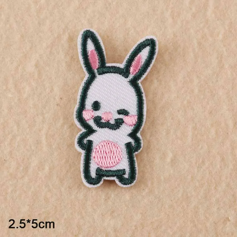 small rabbit Модная кружевная ткань с нашивками в виде собаки, птицы, Иисуса, утюга - Цвет: small rabbit