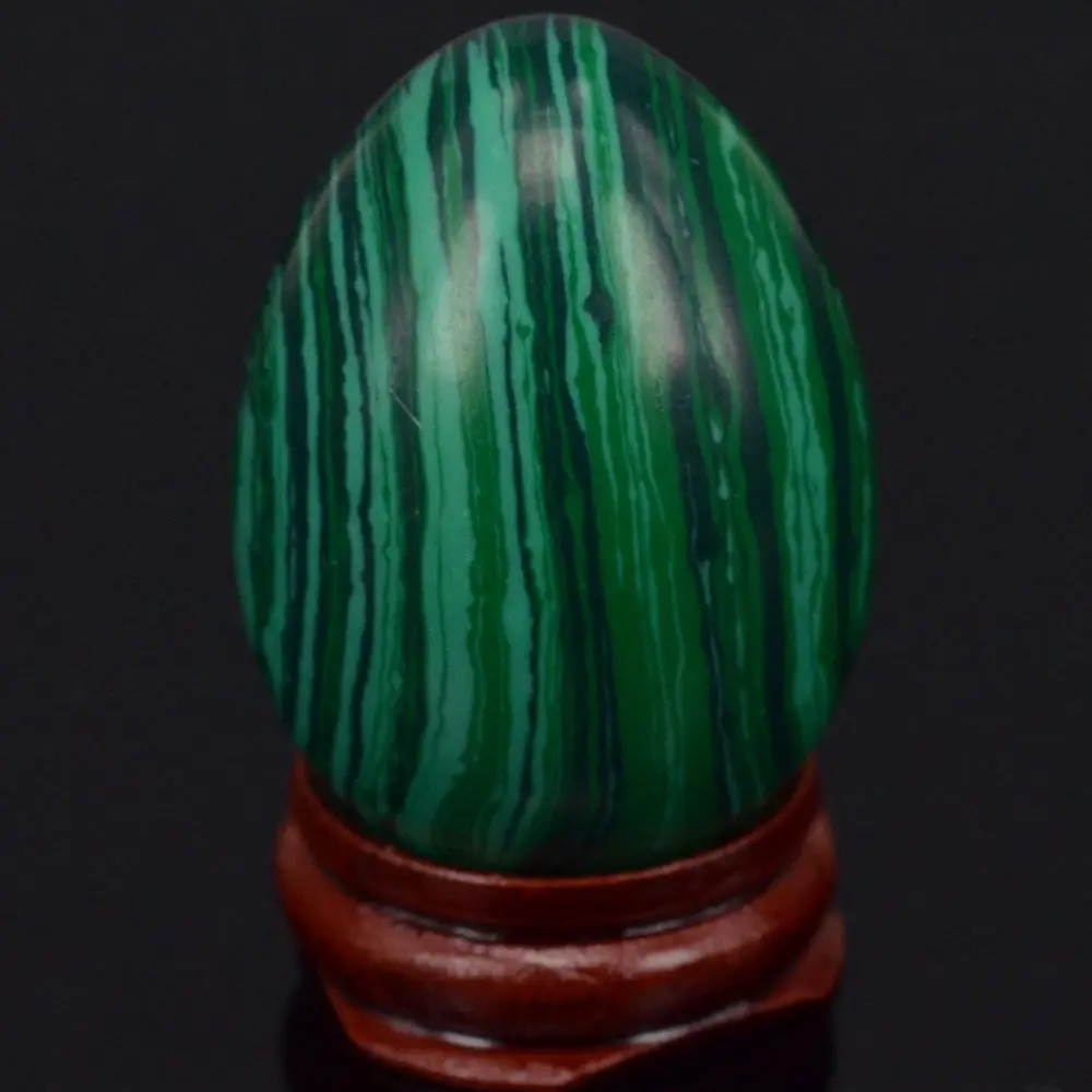 

33x48mm Green Taiwan Turquoise Sphere Egg Healing Reiki Crafts Stone Massage Finger Exercise