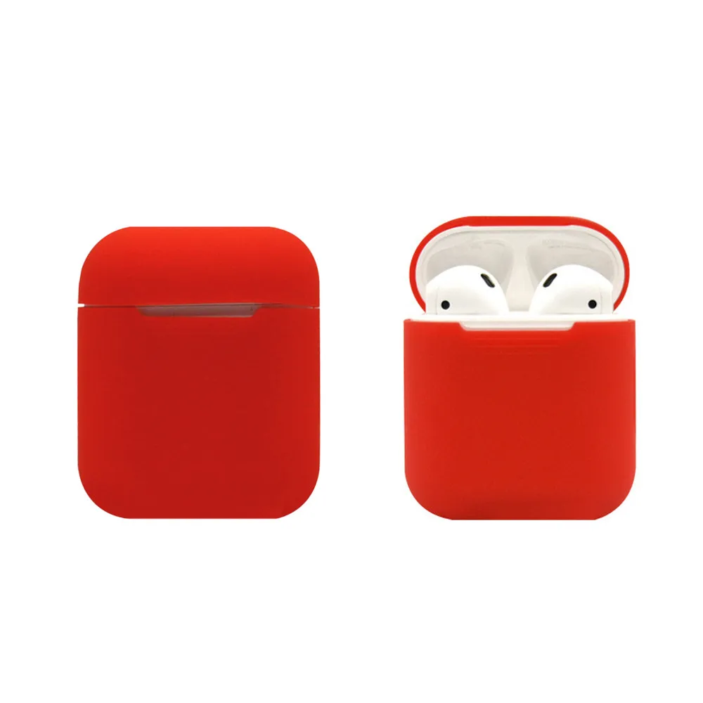 Чехол для наушников AirPods защитная коробка Apple EarPods силиконовые чехлы защитный