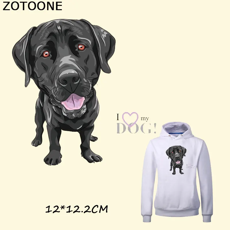 ZOTOONE Новый нашивки в форме собак гладить области принтов передачи уровень