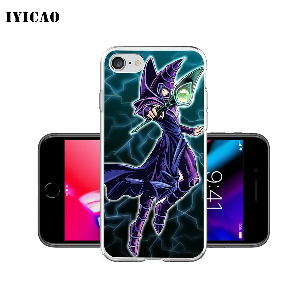 IYICAO Mago Negro Yu Gi Oh Мягкий силиконовый чехол для телефона iPhone X XR XS MAX 6 6s 7 8 Plus 5 5S SE TPU