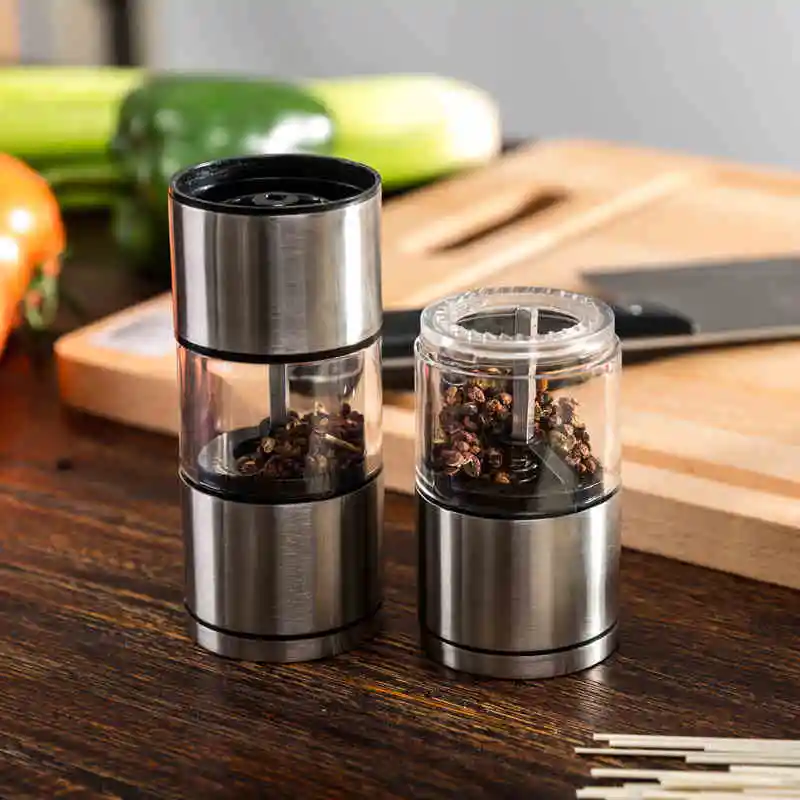 Новинка 2 в 1 мельница для соли и перца черного из нержавеющей стали ручная специй