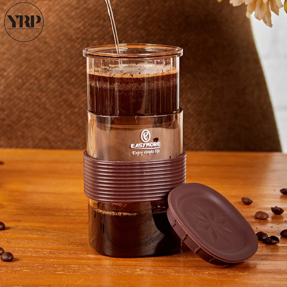 YRP портативный кофейник чайный сервиз термостойкий кофе многоразовый фильтр