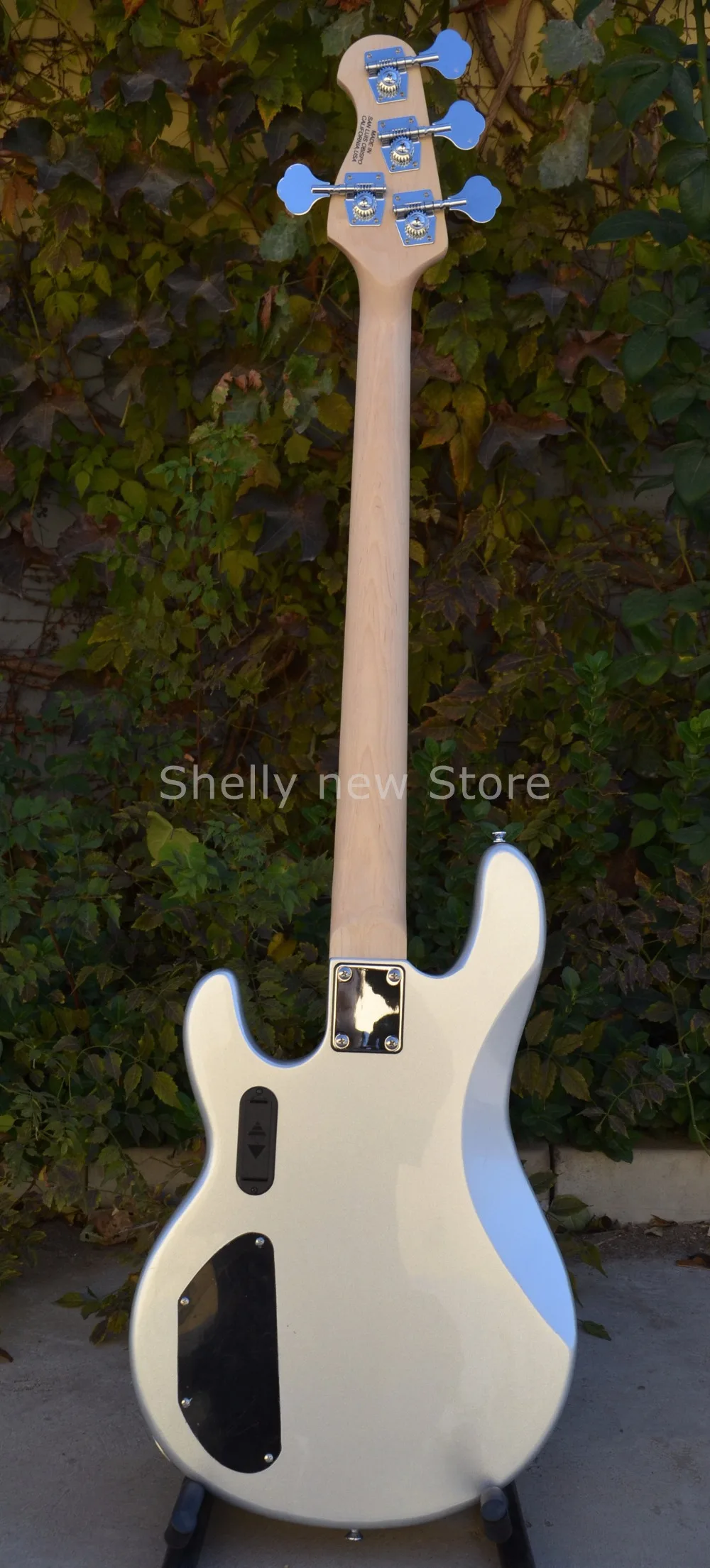 Shelly магазин заводская серебро MusicMan StingRay бас 4 струны эбеновый гриф 9 В батарея электрический бас гитары