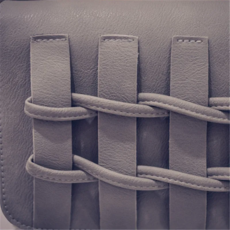 

2017 new women simple fence retro Flap PU leather shoulder bag Korean version soft cover fashion handbag vintage crossbody bags