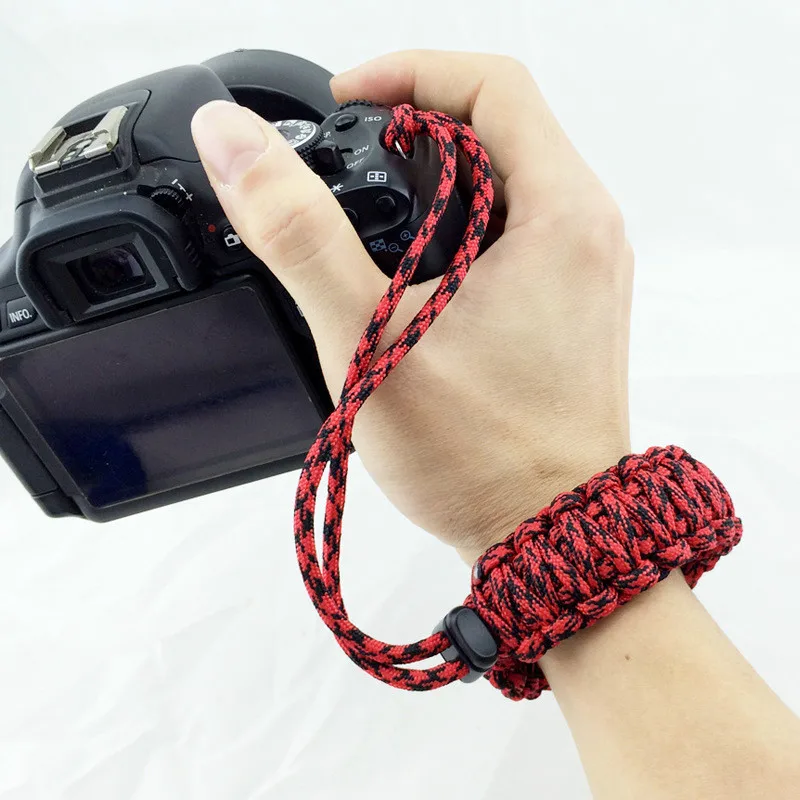 Новейший цифровой фотоаппарат наручный ремешок ручка Паракорд плетеный браслет для Nikon Canon sony Pentax Minolta SLR DSLR