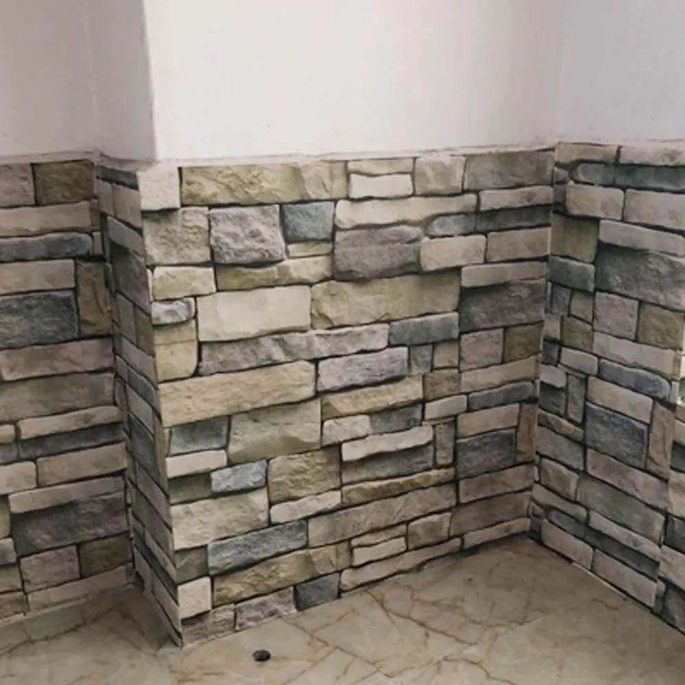 45X100 см 3D наклейки на стену кирпичная полоса Водонепроницаемая декоративная керамика плитка наклейки DIY Нескользящие арт ванная комната ladrillos steenstrips