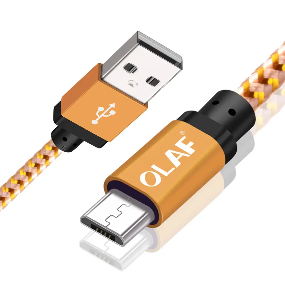Олаф 3 м Быстрая зарядка Micro USB кабель для передачи данных 2 м для huawei для Xiaomi Android для samsung мобильный телефон usb кабель для зарядки - Цвет: Yellow