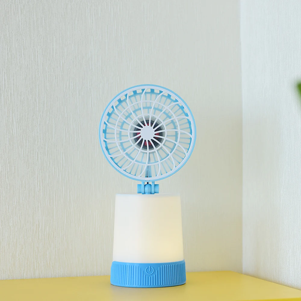 2017 Universal Portable Rechargeable LED Fan air Cooler Mini Operated Desk USB for PC Laptop Computer night light fan | Бытовая техника