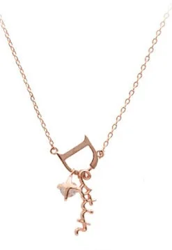 Rose Gold Necklace Ожерелье женское, Корея, бог один и блестящий гоблин, S925 серебро, розовое золото, ожерелье, модная Длинная подвеска, массивное ювелирное изделие - Окраска металла: Rose Gold Necklace