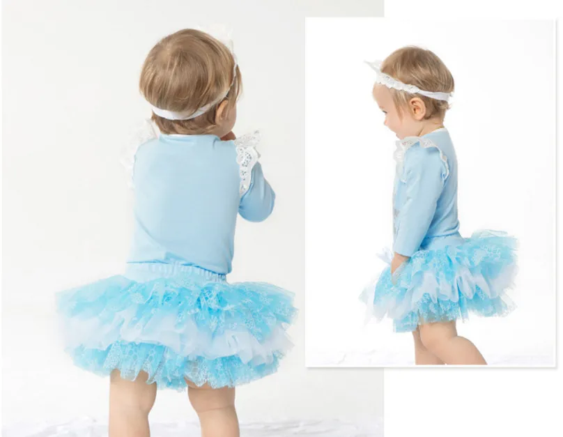 3 шт. Детские хлопковые комбинезоны с кружевом и короной | Мать ребенок