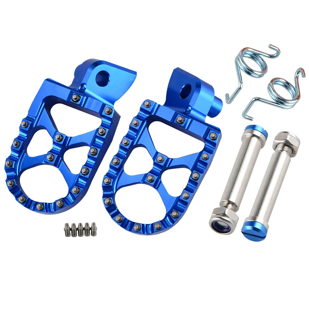 Set Blue Подножка мотоцикла подножек подножки для Yamaha YZ 65 85 125 250 125X 250X 250FX 450FX WR 250F 450F YZ F WRF 250 450 2001 - Цвет: Set Blue