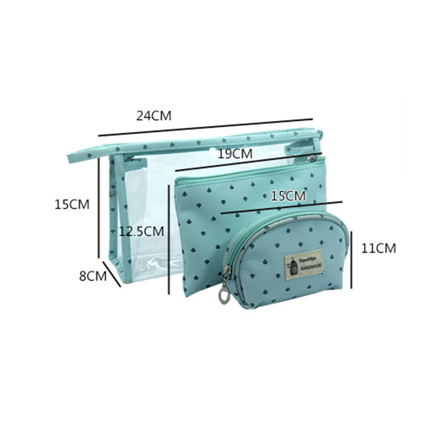 Прозрачный ПВХ женский косметический набор, многофункциональная косметичка для путешествий с принтом, косметичка на молнии, косметички, органайзер для ванной, для мытья