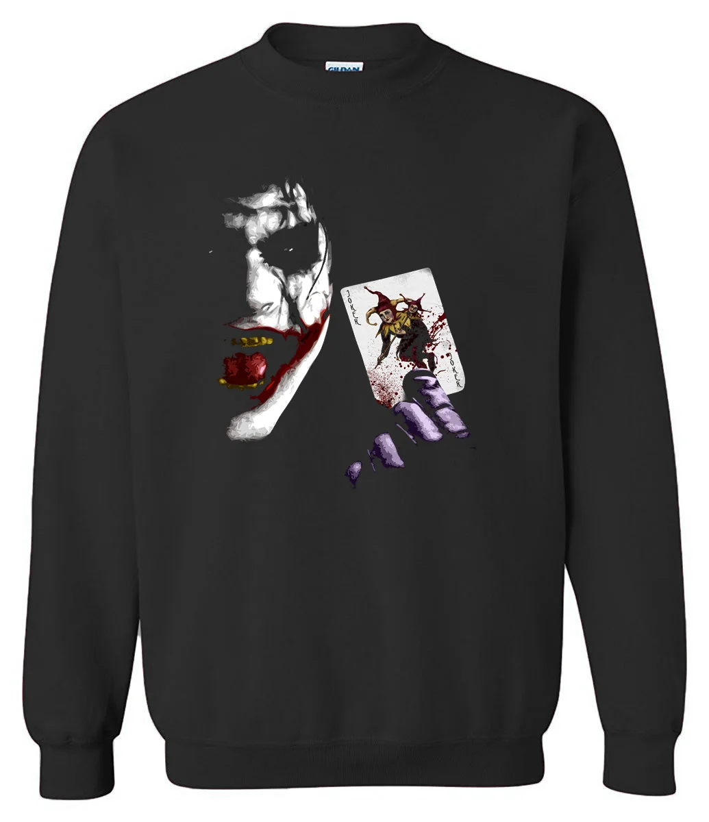 Джокер Хит Леджер толстовки мужские 2 The Dark Knight Rises 2017 Забавный флис Harajuku бренд с
